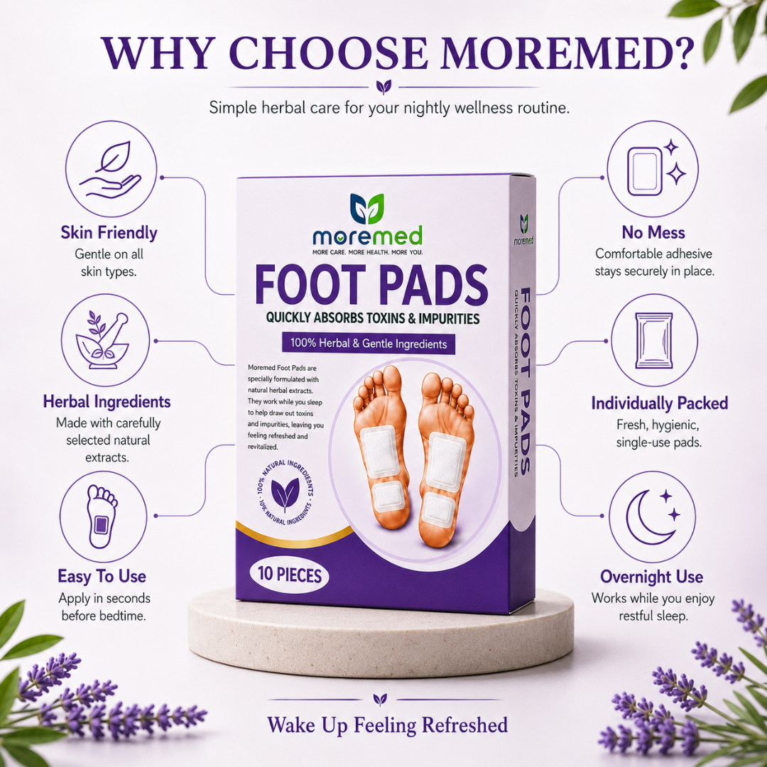 Moremed Detox Foot Patches (Pack of 10) BUY 1 GET 1 FREE